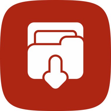 Dizin İndirme Simgesi, Vektör İllüstrasyonu