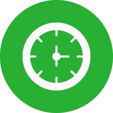 Saat basit simgesi, vektör çizim