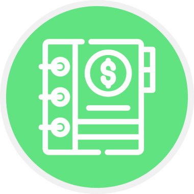 Gündem Satırı Çemberi Basit Simge, Vektör Resimleri