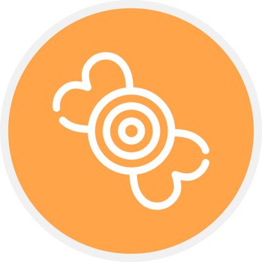 Baş Kravat Çizgisi Çemberi Basit Simge, Vektör Resimleri