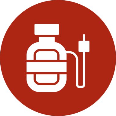 Sıvı simge şişesinin vektör çizimi