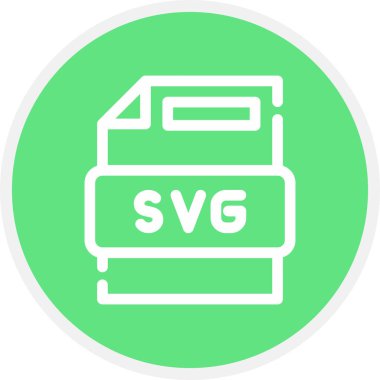 Svg Dosya Satırı Çemberi Basit Simge, Vektör Resimleri