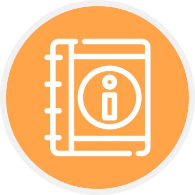 Kılavuz Satır Çemberi Basit Simge, Vektör Resimleri