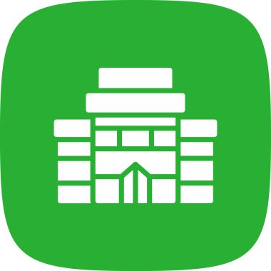 Hotel basit Icon, vektör çizim