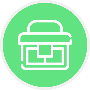 Balık Soğutma Hattı Çemberi Basit Simge, Vektör Resimleri