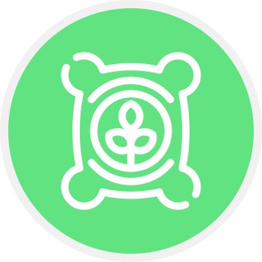 Gübre Hattı Çemberi Basit Simge, Vektör Resimleri