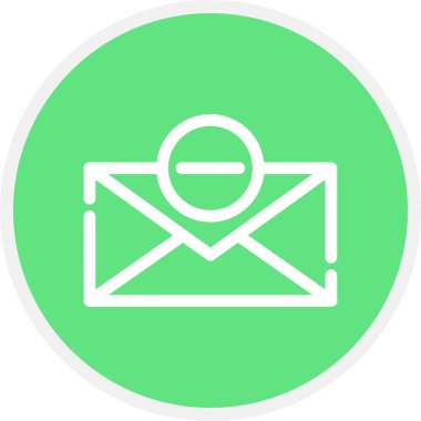 Eksi Satır Çemberi Basit Simge, Vektör Resimleri