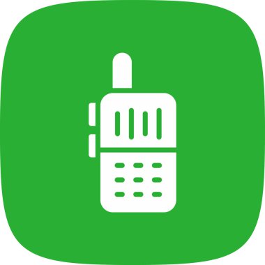 Telsiz Konuşmaları Basit Simge, Vektör İllüstrasyonu