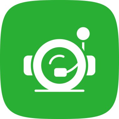 Astronot Miğferi basit simge, vektör illüstrasyonu