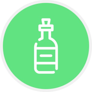 Rom Satırı Çemberi Basit Simge, Vektör İllüstrasyonu