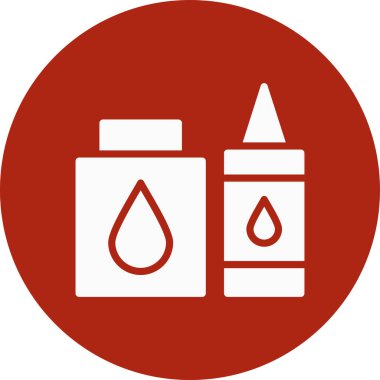 vektör şişesi ve yağ simgesi