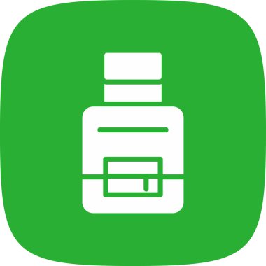 Haplı şişenin vektör simgesi