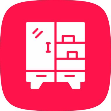 Dolap Simgesi, Vektör İllüstrasyonu