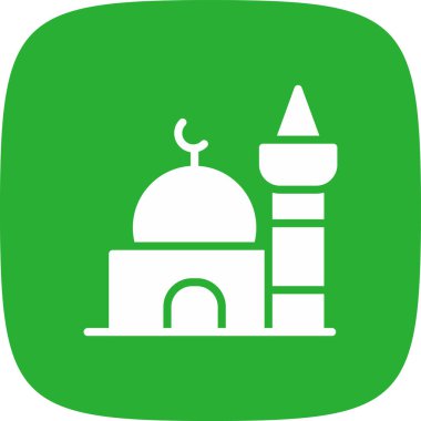 Mosque Simple Icon, Vector Illustration