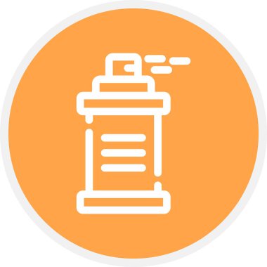 Sprey Boyası Çemberi Basit Simge, Vektör Resimleri