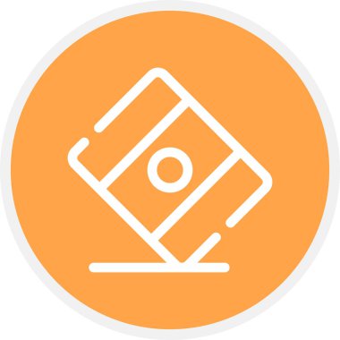 Satır Çemberi Basit Simge, Vektör Resmini Sil