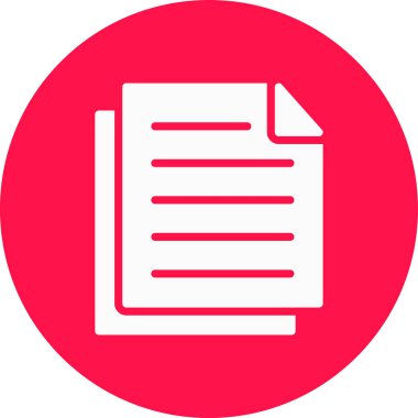 Belge simgesinin vektör illüstrasyonu