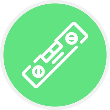 Ruh Seviyesi Çemberi Basit Simge, Vektör İllüstrasyonu