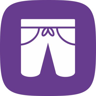 Pantolon. Web simgesi basit illüstrasyon