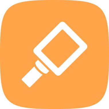 El Aynası Basit Simgesi, Vektör İllüstrasyonu