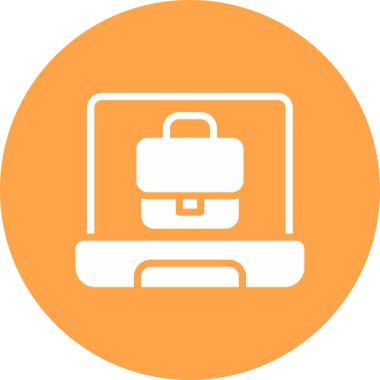 Çanta. Web simgesi basit illüstrasyon