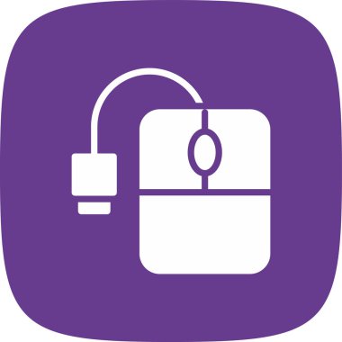 bilgisayar fare basit kutsal kişilerin resmi, vektör çizim