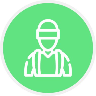 Maceracı Satır Çemberi Basit Simge, Vektör Resimleri