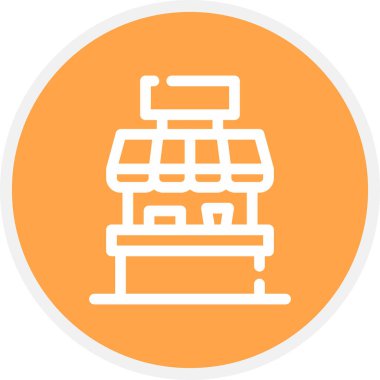 Dondurmacı Hattı Çemberi Basit Simge, Vektör Resimleri