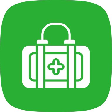 Çanta simgesinin vektör illüstrasyonu