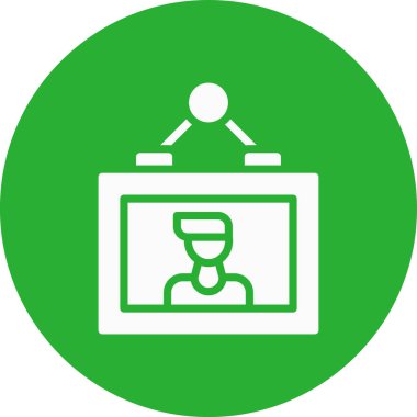 Bilgisayar. Web simgesi basit illüstrasyon