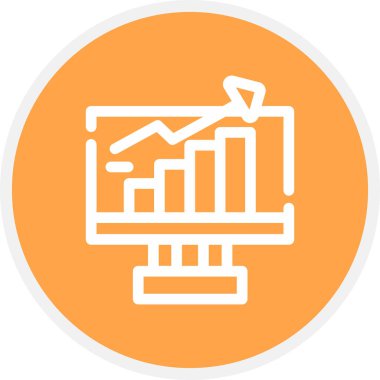 Yararlı Satır Çemberi Basit Simge, Vektör İllüstrasyonu