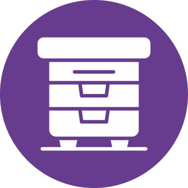 Ofis dolabının vektör simgesi