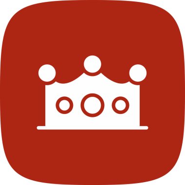 taç basit simgesi, vektör çizim