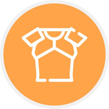 Zırh Çizgisi Çemberi Basit Simge, Vektör ResmiComment