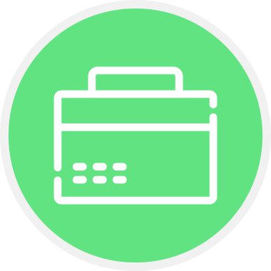 Buz Kutusu Satırı Çemberi Basit Simge, Vektör Resimleri