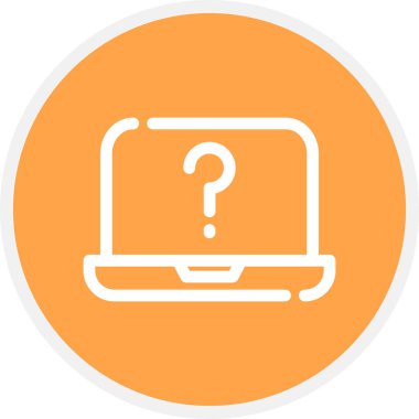 Soru İşareti Çemberi Basit Simge, Vektör Resimleri