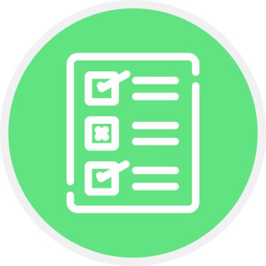 Kota Çizgisi Çemberi Basit Simge, Vektör İllüstrasyonu