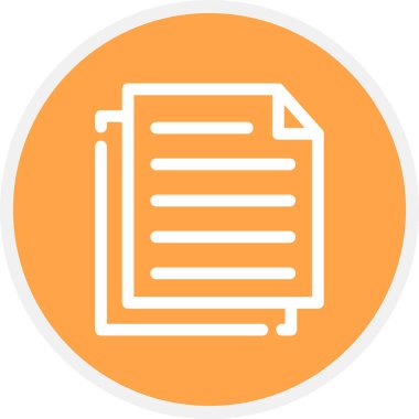 Satır Çemberi Basit Simgesi, Vektör Resmini Kopyala