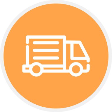 Teslimat Hattı Çemberi Basit Simge, Vektör Resimleri