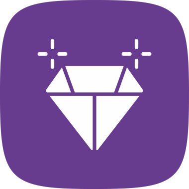 Elmas simgesi vektör illüstrasyonu