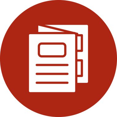 Belge simgesinin vektör illüstrasyonu