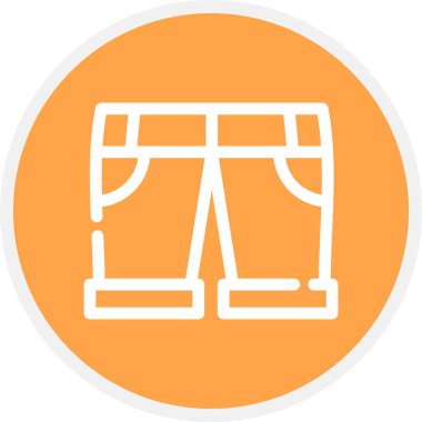 Mayo Hattı Çemberi Basit Simge, Vektör Resimleri