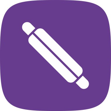 Rolling Pin basit simgesi, vektör illüstrasyonu