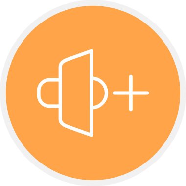 Cilt Çizgisi Çemberi Basit Simge, Vektör İllüstrasyonu