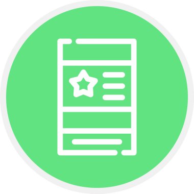 Peri masalı Satır Çemberi Basit Simge, Vektör İllüzyonu