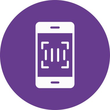 Cep telefonu. Web simgesi basit illüstrasyon