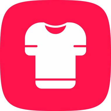 T-Shirt Simgesi Simgesi, Vektör İllüstrasyonu