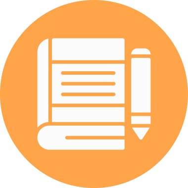 Kalem. Web simgesi basit illüstrasyon