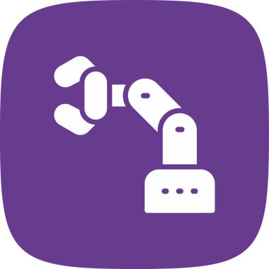 Robotik Basit Simge, Vektör İllüstrasyonu
