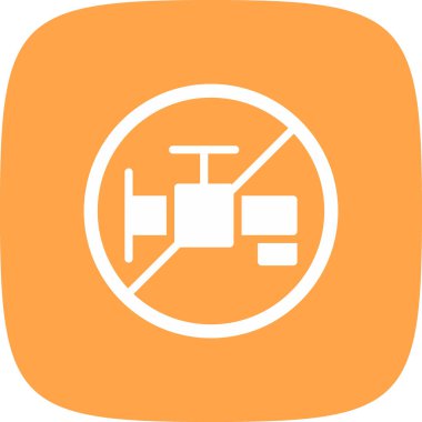 Suyu Boşa Harcama Basit Simge, Vektör İllüstrasyonu